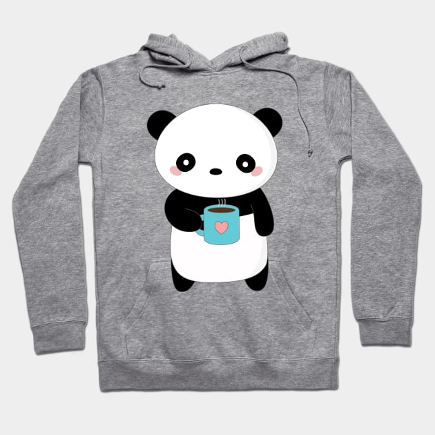 Kawaii Panda Coffee Lover T-Shirt Hoodie by happinessinatee